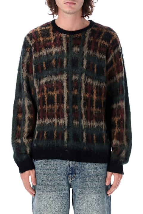 Dime for Men Dime Plaid Mohair Knit Sweater