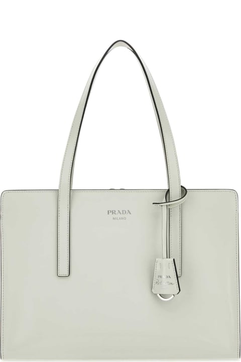 Prada Sale for Women Prada White Leather Re-edition 1995 Shoulder Bag