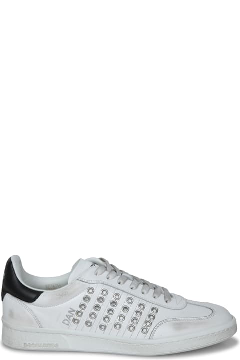 أدوات منزلية Dsquared2 Black And White Studded Sneakers