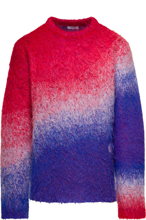 ERL for Men ERL Multicolor Sweater With Degradè Effect In Mohair Blend