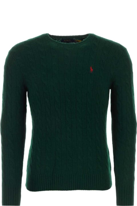 Fashion for Men Polo Ralph Lauren Buttale Green Wool Blend Sweater