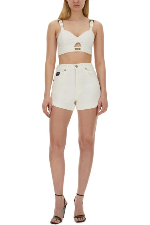 Fashion for Women Versace Jeans Couture Denim Shorts Versace Jeans Couture