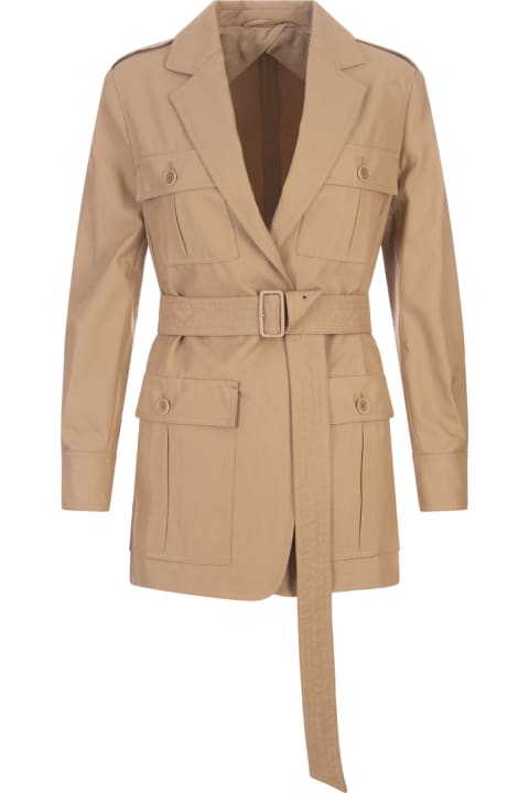 Max Mara Coats & Jackets for Women Max Mara Light Brown Pacos Jacket