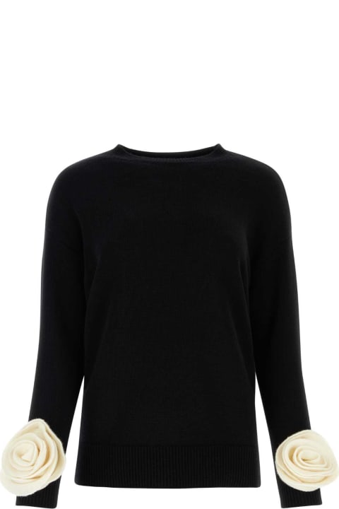 Clothing for Women Valentino Garavani Black Wool Sweater
