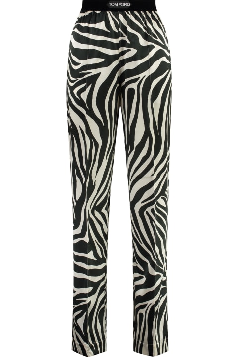 Tom Ford Clothing for Women Tom Ford Printed Silk Pants