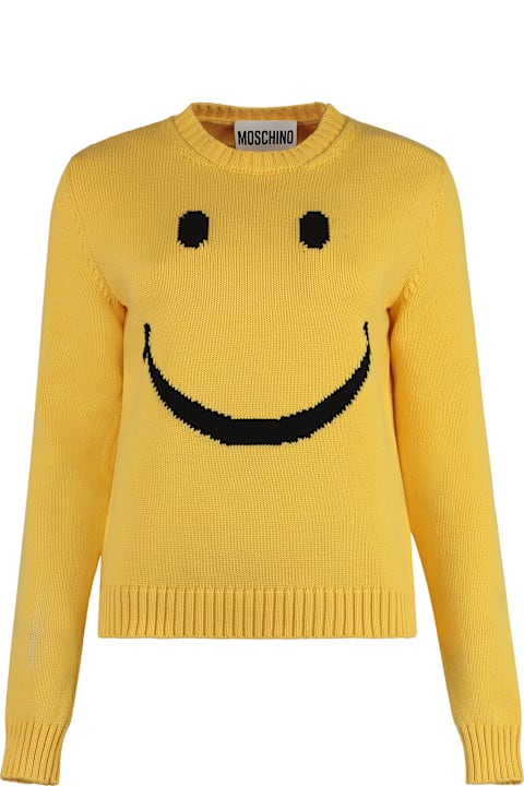 Homeware Moschino Smiley® - Cotton Blend Crew-neck Sweater
