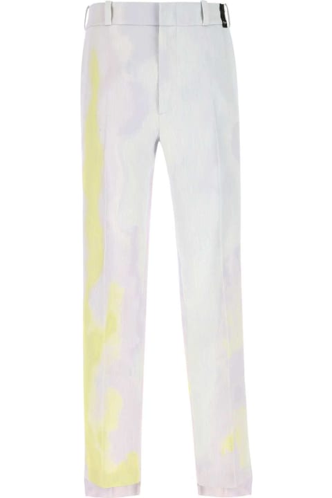 Fendi Pants for Men Fendi Printed Linen Blend Pant