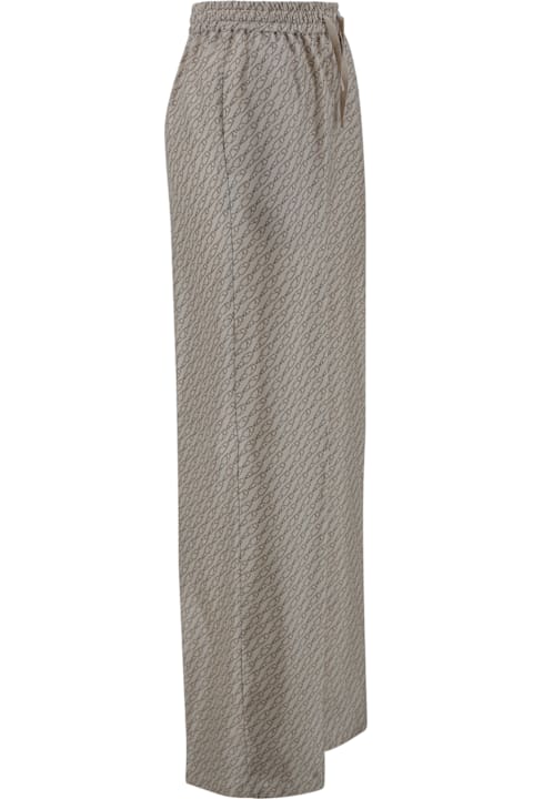 آخر صيحات الموضة من السيدات Herno Trousers With Hanging Hook Print