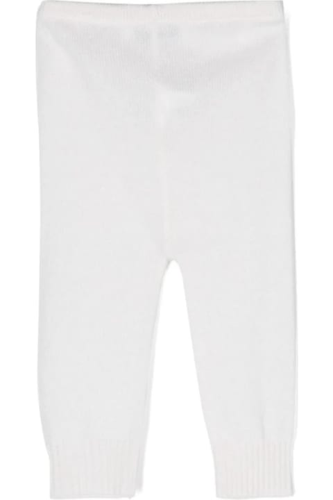 Bottoms for Baby Girls Bonpoint Milk White Cashmere Leggings