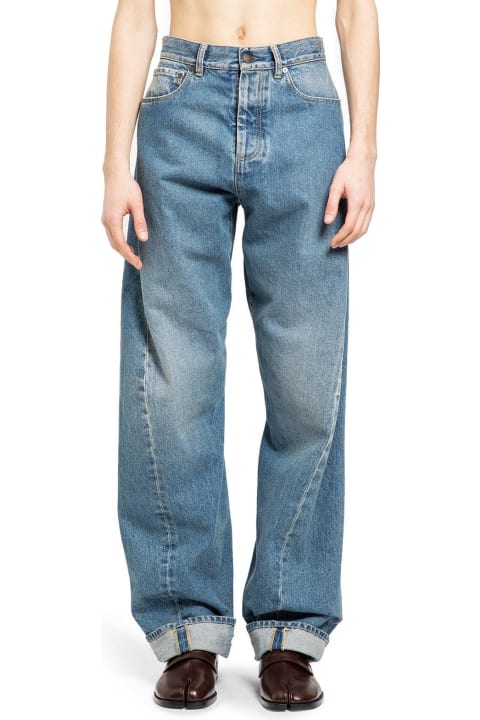 Maison Margiela Jeans for Men Maison Margiela Mid-rise Seam-detailed Tapered Jeans