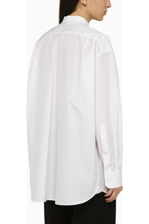 Stella McCartney for Women Stella McCartney White Cotton Shirt With Serape Collar