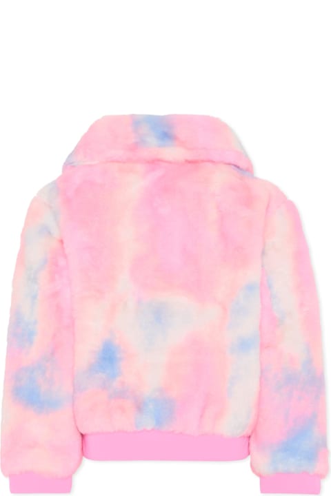 أدوات منزلية Billieblush Pink Faux Fur Coat For Girl