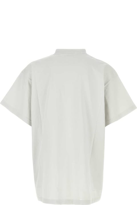 Topwear for Men Balenciaga Light Grey Cotton Oversize T-shirt