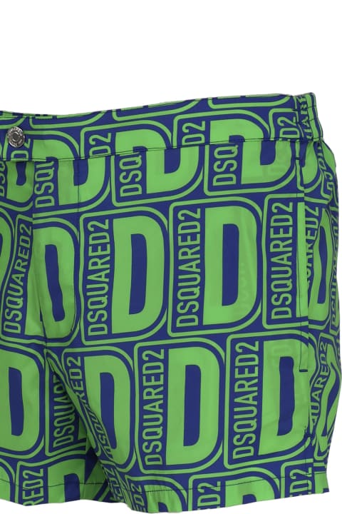 Swimwear for Men Dsquared2 Swim Boxer With All-over Print