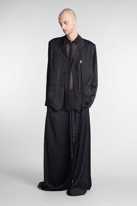 Ann Demeulemeester for Men Ann Demeulemeester Nilas Blazer In Black Viscose
