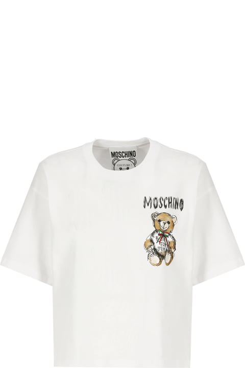 ウィメンズ Moschinoのトップス Moschino Drawn Teddy Bear T-shirt