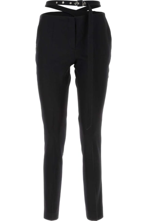 The Attico Pants & Shorts for Women The Attico Black Jersey Pant