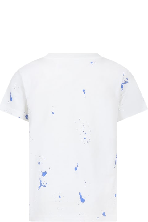 Ralph Lauren T-Shirts & Polo Shirts for Boys Ralph Lauren White T-shirt For Boy With Polo Bear