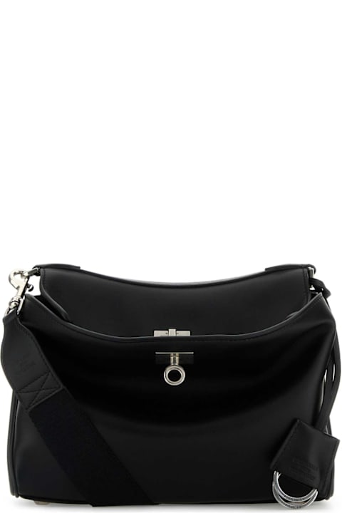 Balenciaga حقائب الكتف لـ السيدات Balenciaga Black Leather Small Rodeo Messenger Crossbody Bag