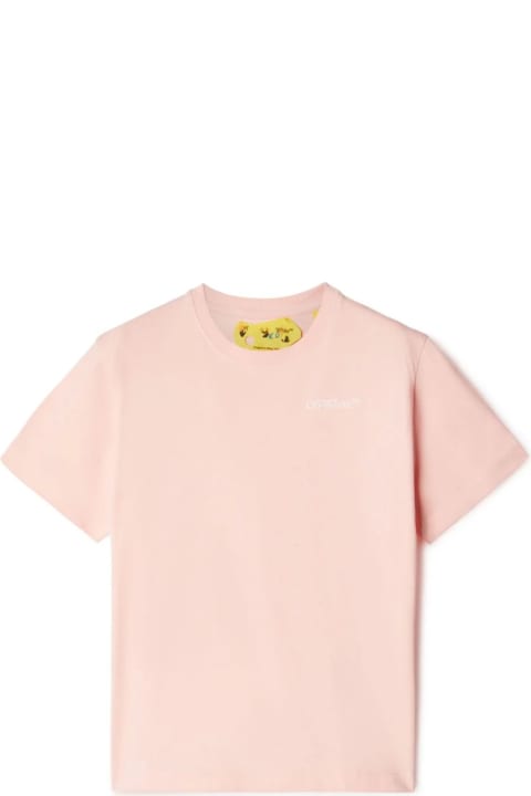 Off-White T-Shirts & Polo Shirts for Girls Off-White Logo Market T-shirt In Light Pink