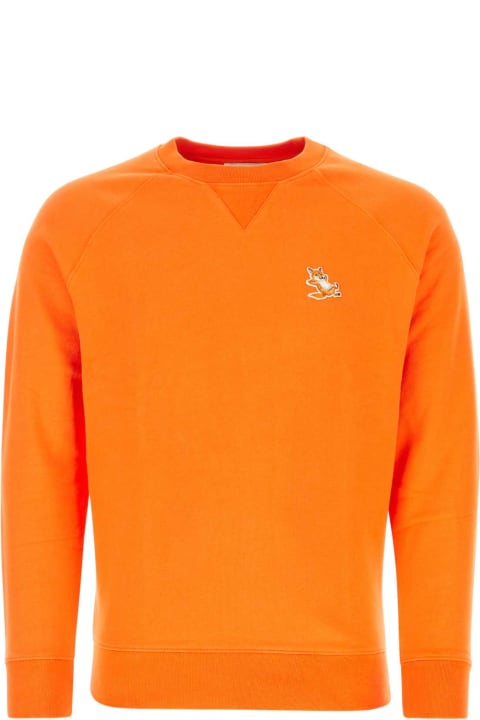 Maison Kitsuné Fleeces & Tracksuits for Women Maison Kitsuné Orange Cotton Sweatshirt