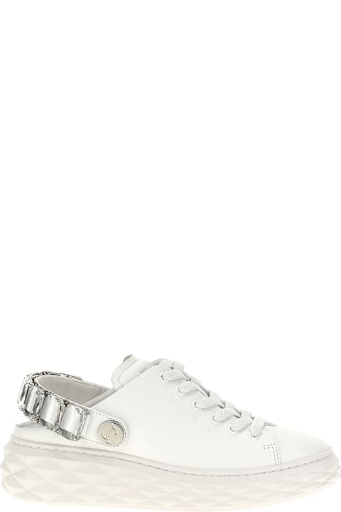 スニーカー VALENTINO GARAVANI White Nappa Leather Chromathon Sneakers White Chromathon printed perforated leather sneakers