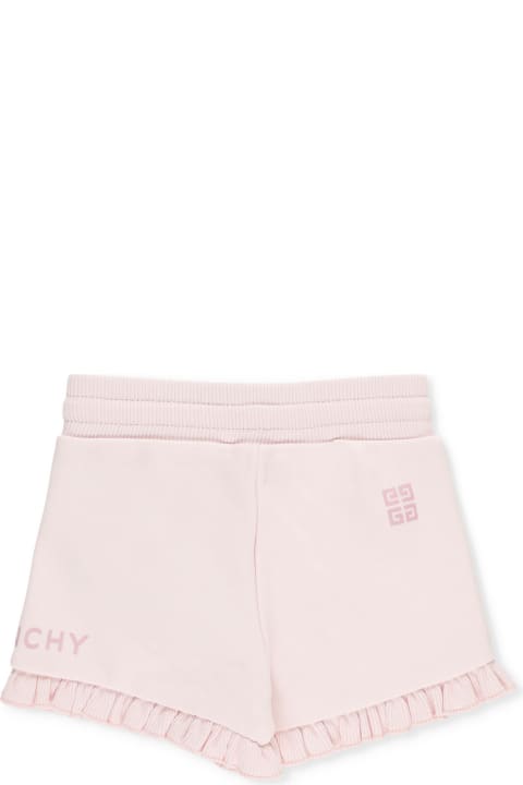ベビーガールズ ボトムス Givenchy Cotton Shorts With Logo