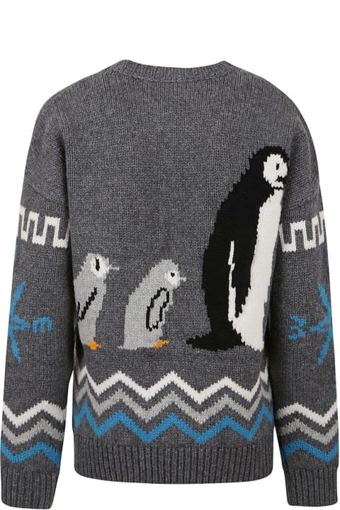Alanui Sweaters for Women Alanui For The Love Of Pengui Intarsia Sweater
