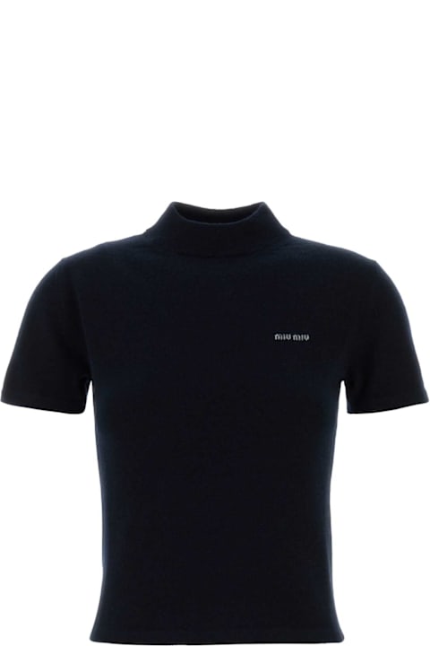 Miu Miu Midnight Blue Cashmere Sweater