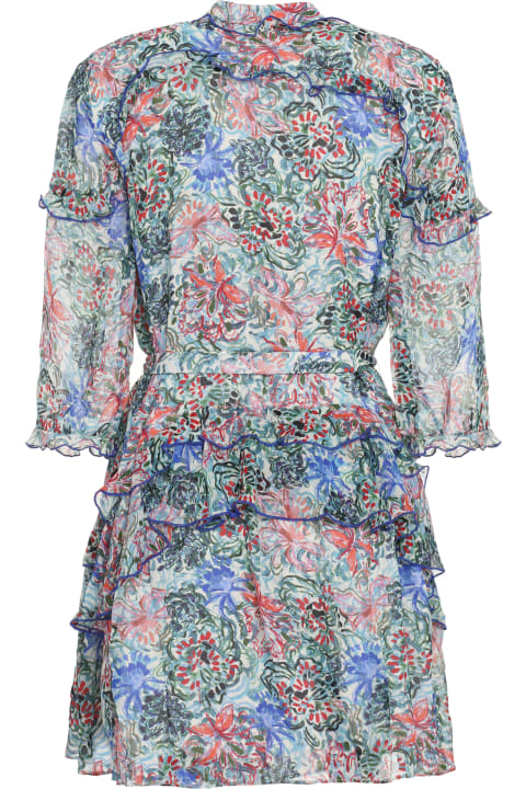 Saloni Dresses for Women Saloni Tilly Printed Shirtdress