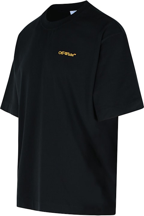 Topwear for Men Off-White 'tape Arrow' Black Cotton T-shirt