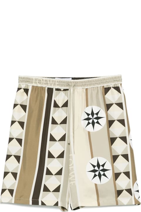 Loewe لـ Kids Loewe Printed Silk Shorts