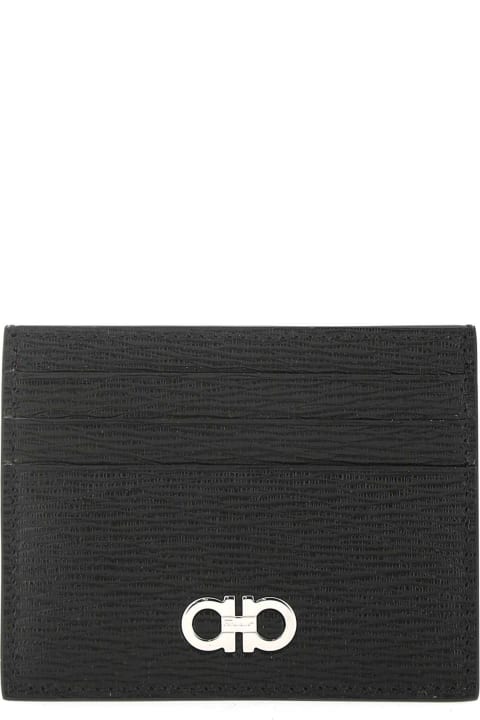 Ferragamo for Men Ferragamo Two-tone Leather Card Holder