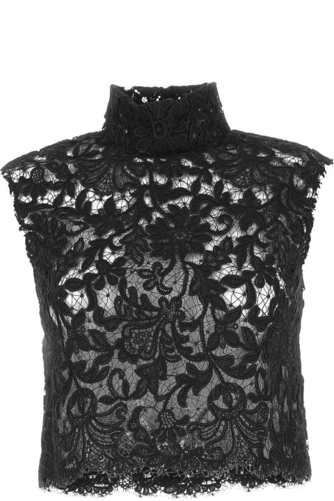 Fleeces & Tracksuits for Women Saint Laurent Black Lace Top