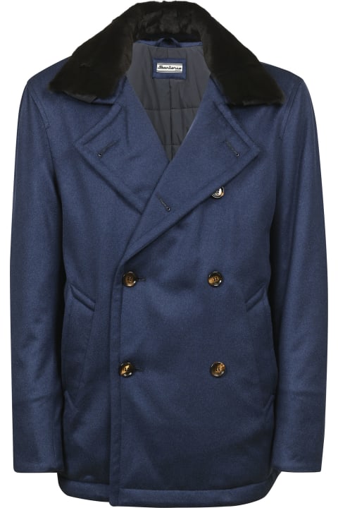 Sartorio Napoli Coats & Jackets for Men Sartorio Napoli Double-Breasted Mid-Length Coat