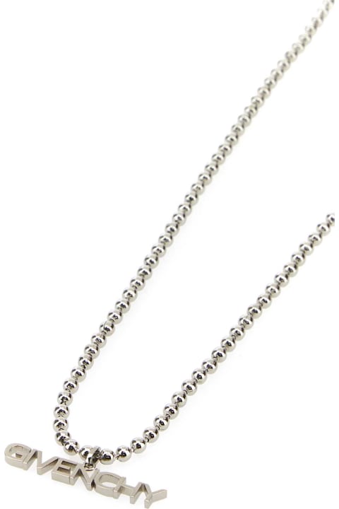 メンズ ネックレス Givenchy Silver Metal Necklace