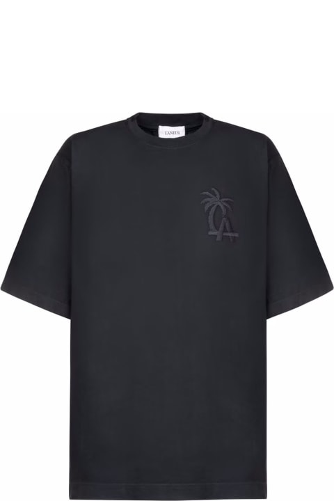 Laneus Topwear for Men Laneus Laneus T-shirts And Polos Black