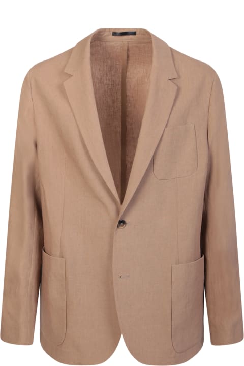 Coats & Jackets for Men Paul Smith Tailored-fit Linen Patch-pocket Blazer