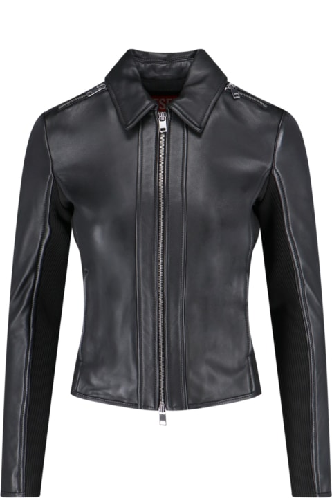 Diesel Coats & Jackets for Women Diesel Crop Biker Jacket