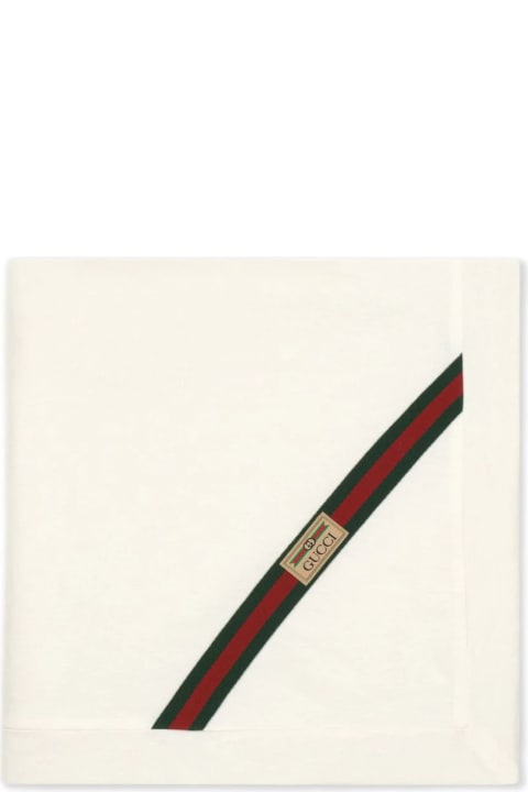 Gucci Accessories & Gifts for Kids Gucci Off-white Cotton Blanket