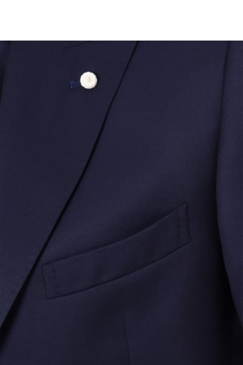 メンズ Luigi Bianchi Mantovaのスーツ Luigi Bianchi Mantova Blue Men's Suit