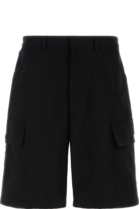 Prada for Men Prada Black Drill Bermuda Shorts