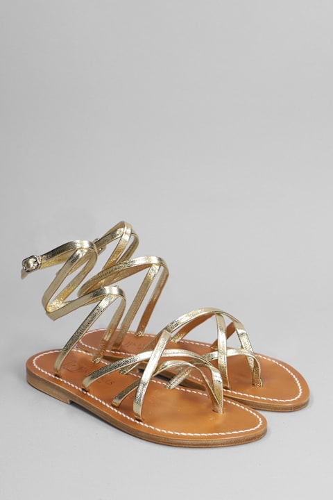 ウィメンズ K.Jacquesのシューズ K.Jacques Zenobie F Flats In Gold Leather