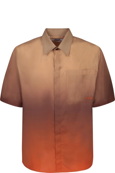MSGM for Men MSGM Dregradã¨ Beige/orange Shirt