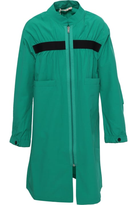 Marni Coats & Jackets for Girls Marni Long Green Jacket