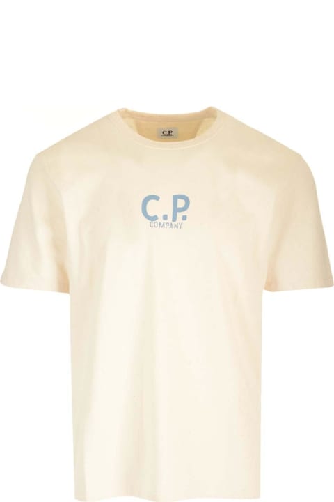 C.P. Company Topwear for Men C.P. Company Logo Printed Crewneck T-shirt