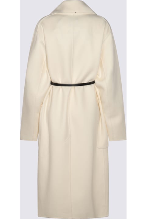 SportMax Coats & Jackets for Women SportMax White Wool Abate Coat
