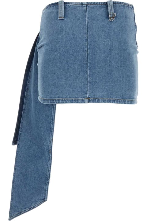 Blumarine for Women Blumarine Stretch Denim Mini Skirt