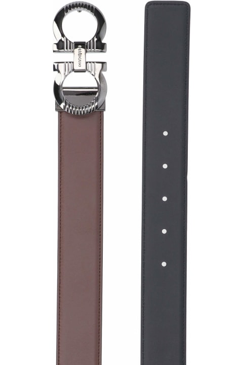 Belts for Men Ferragamo "gancini" Reversible Belt