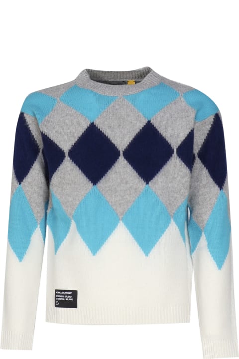 Fashion for Women Moncler Argyle Sweater In Wool And Cashmere